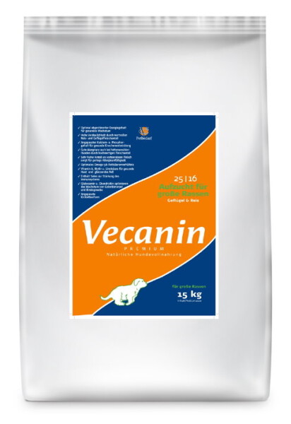 Vecanin Premium Aufzucht Junior Gefl&uuml;gel & Reis 25/16 - 14 kg